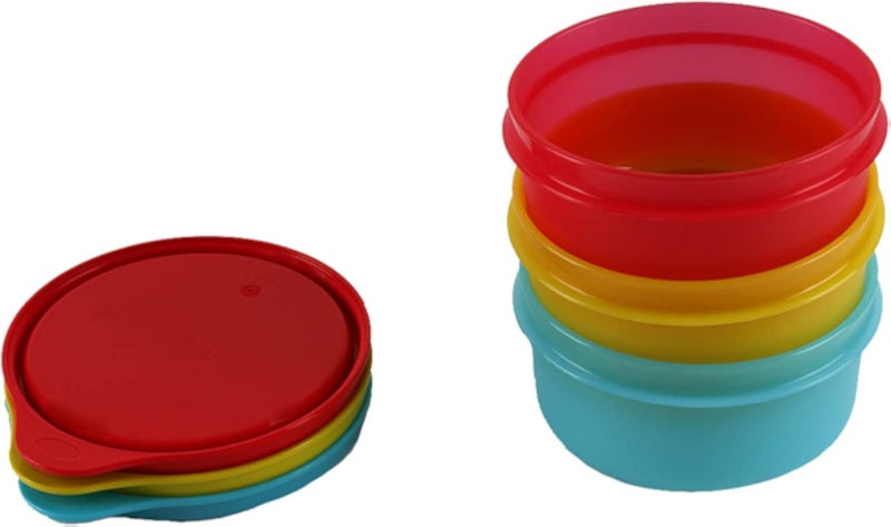 Tupperware Food Container, Set Of 3 Pieces, 200Ml - Multi Color